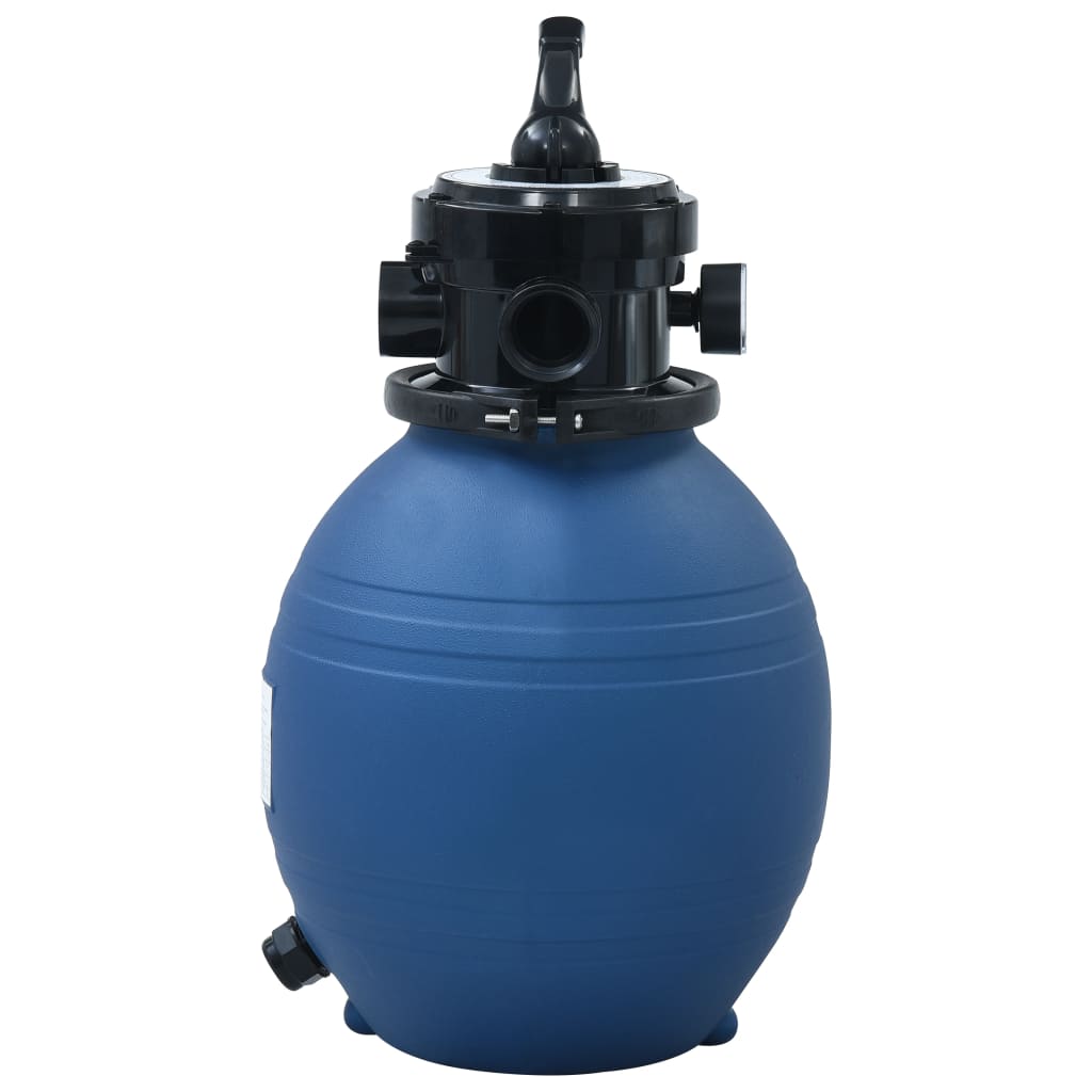 vidaXL Pješčani filtar za bazen s ventilom s 4 položaja plavi 300 mm