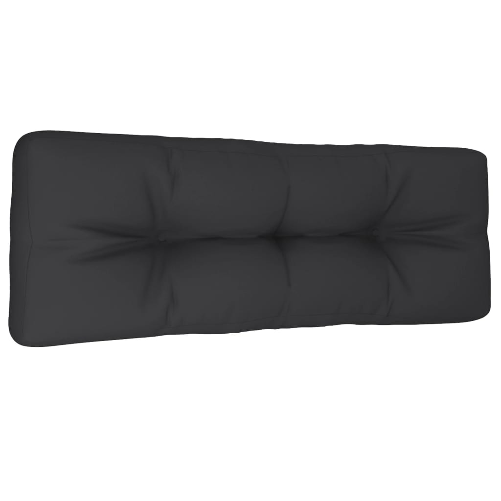 vidaXL Jastuk za sofu od paleta crni 120 x 40 x 10 cm