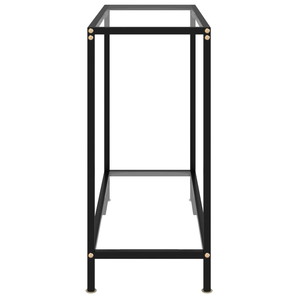 vidaXL Konzolni stol prozirni 80 x 35 x 75 cm od kaljenog stakla