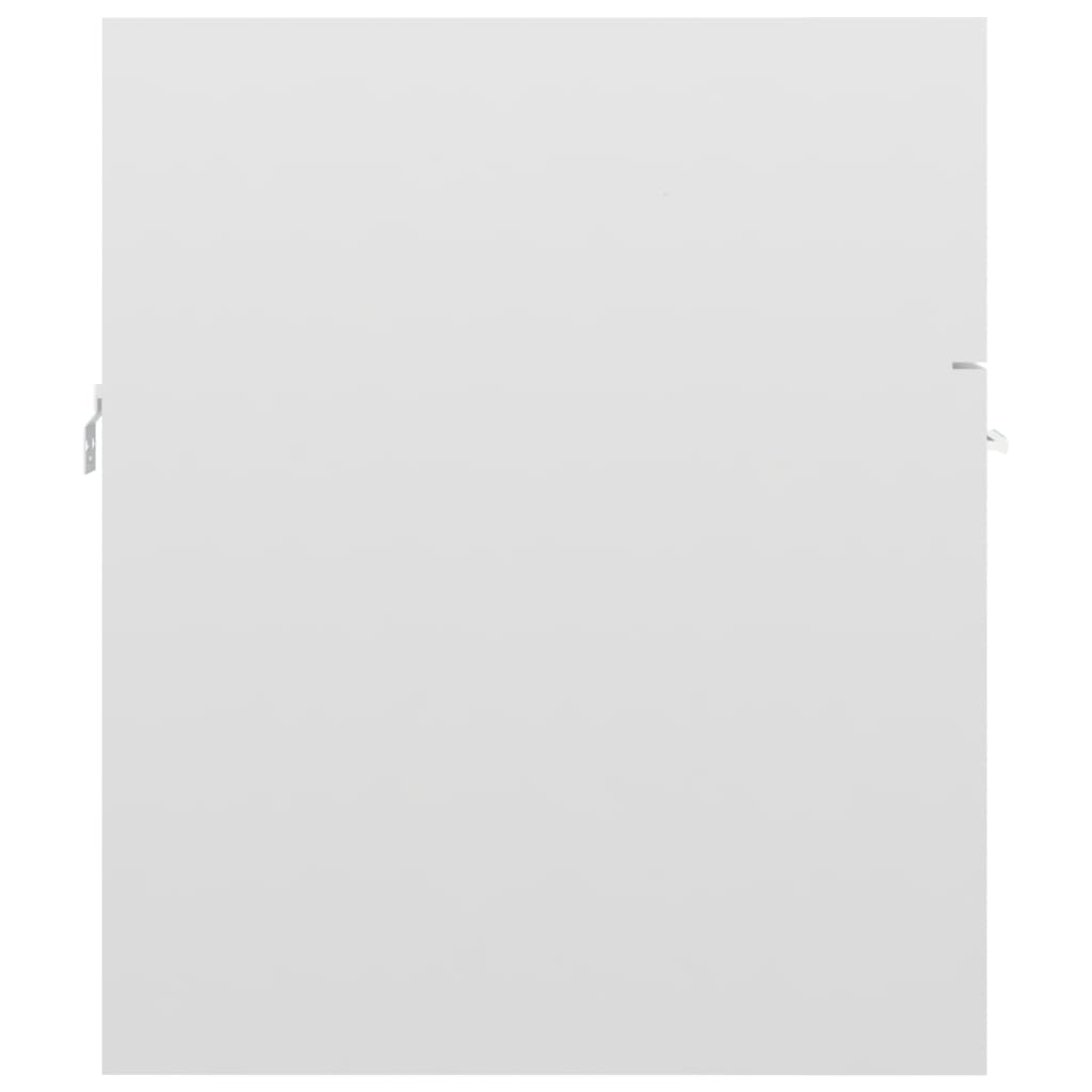 vidaXL Ormarić za umivaonik visoki sjaj bijeli 41x38,5x46 cm drveni