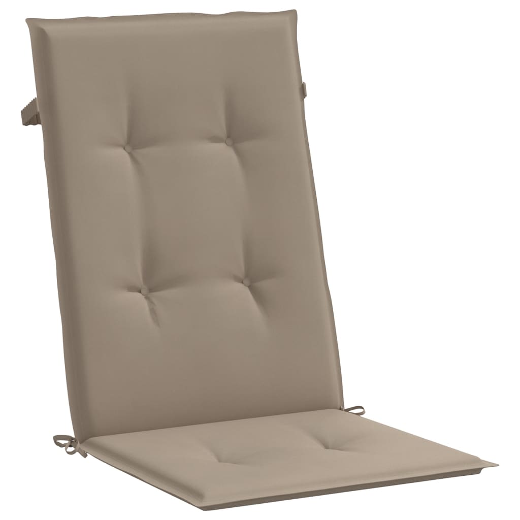 vidaXL Jastuci za vrtne stolice 4 kom smeđesivi 120x50x3 cm od tkanine