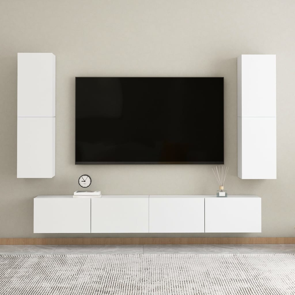 vidaXL TV ormarići 2 kom bijeli 30,5 x 30 x 110 cm konstruirano drvo