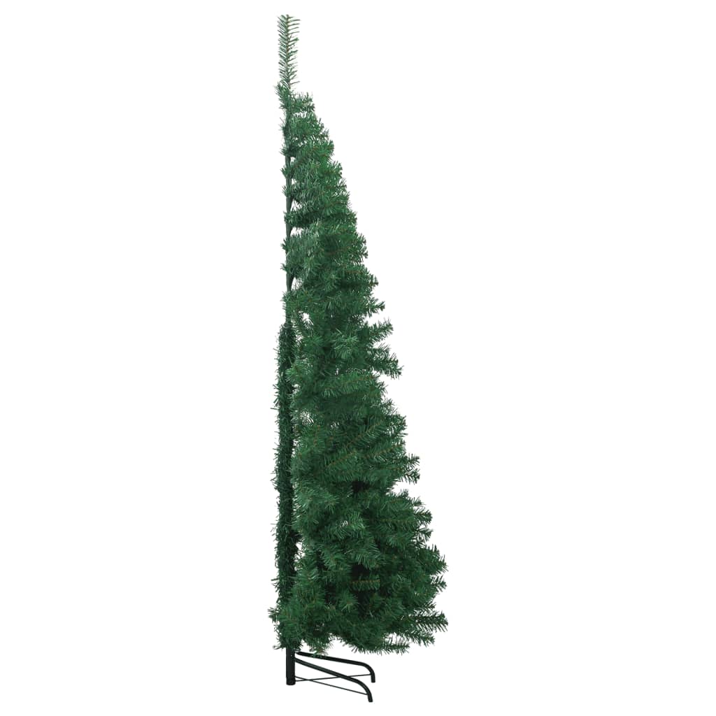 vidaXL Kutno umjetno božićno drvce zeleno 180 cm PVC