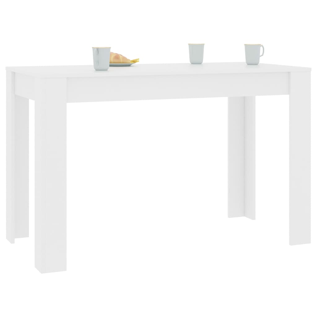 vidaXL Blagovaonski stol bijeli 120 x 60 x 76 cm od iverice