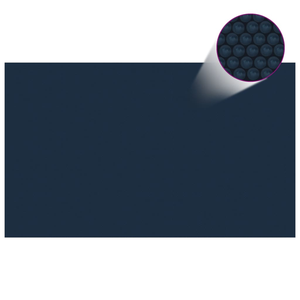 vidaXL Plutajući PE solarni pokrov za bazen 1000 x 600 cm crno-plavi