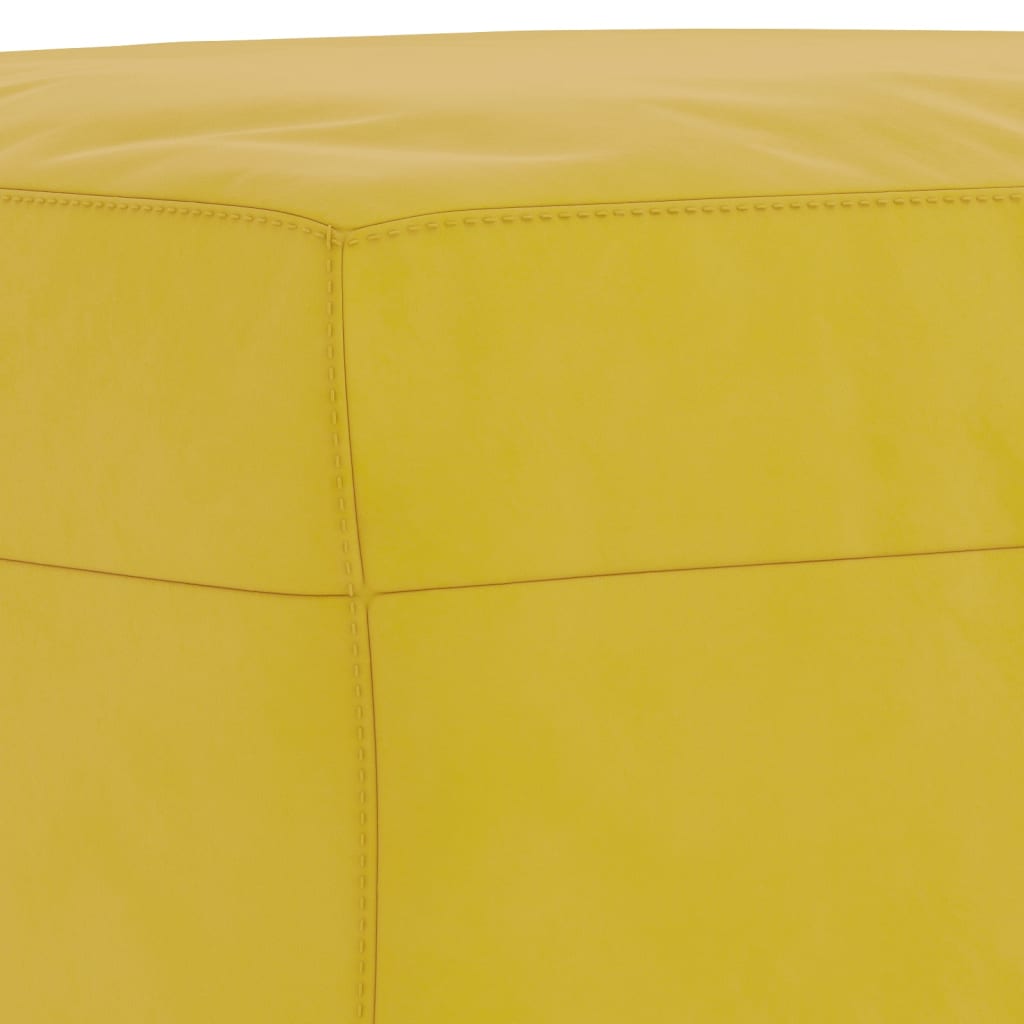vidaXL Tabure žuti 60 x 50 x 41 cm baršunasti