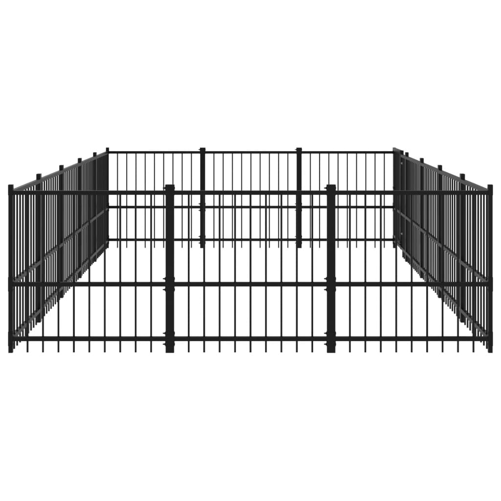 vidaXL Vanjski kavez za pse čelični 14,11 m²