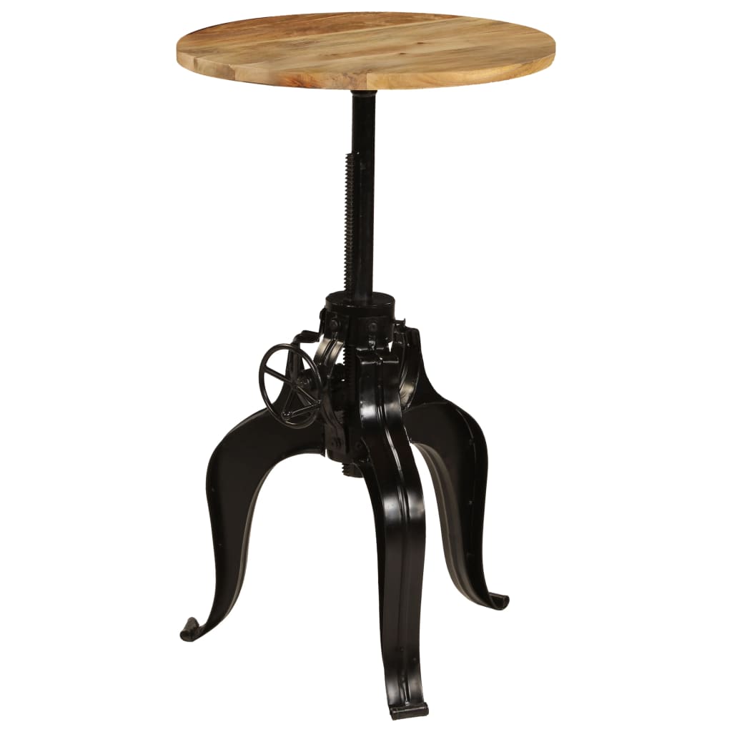 vidaXL Barski stol od masivnog drva manga 60 x (76 - 110) cm