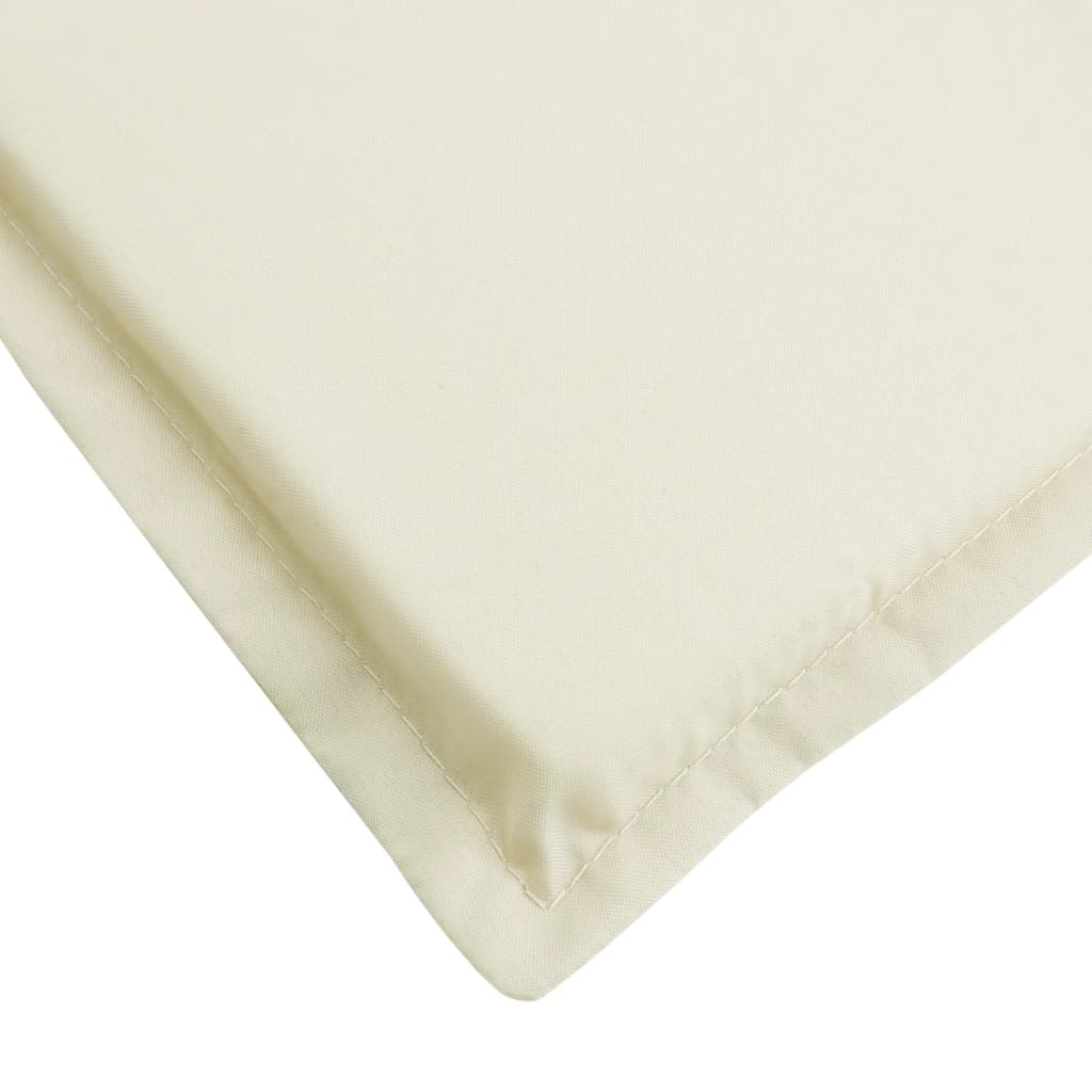vidaXL Jastuk za ležaljku krem 200 x 70 x 3 cm od tkanine Oxford