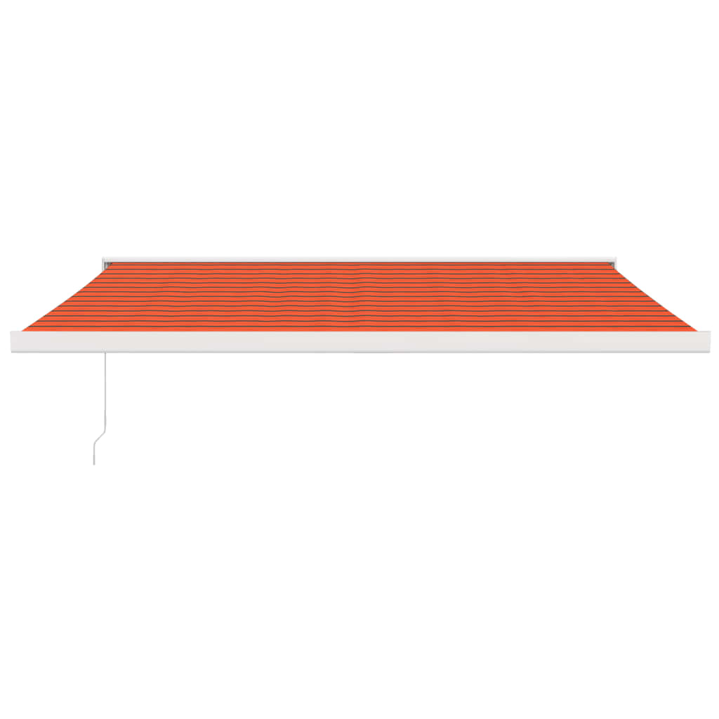 vidaXL Tenda na uvlačenje narančasto-smeđa 4,5x3 m tkanina i aluminij