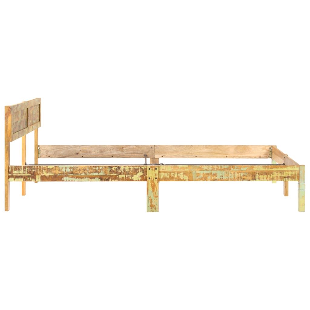 vidaXL Okvir za krevet od masivnog obnovljenog drva 180 x 200 cm
