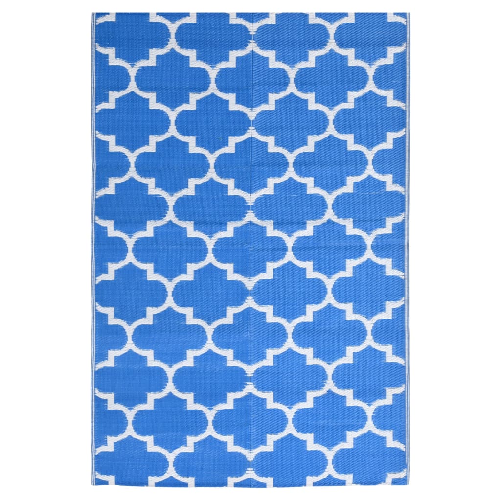 vidaXL Vanjski tepih plavi 160 x 230 cm PP