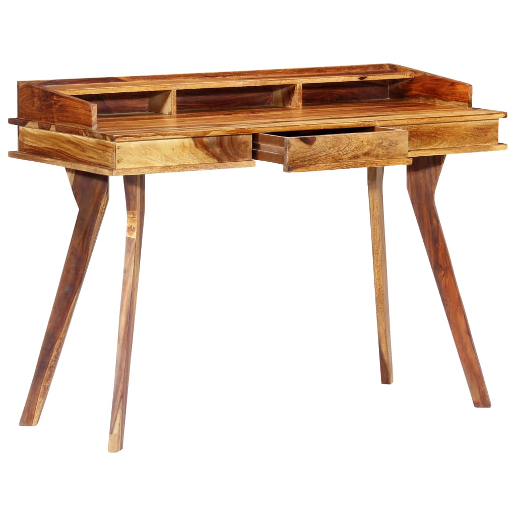 vidaXL Pisaći stol od masivnog drva šišama 115 x 50 x 85 cm
