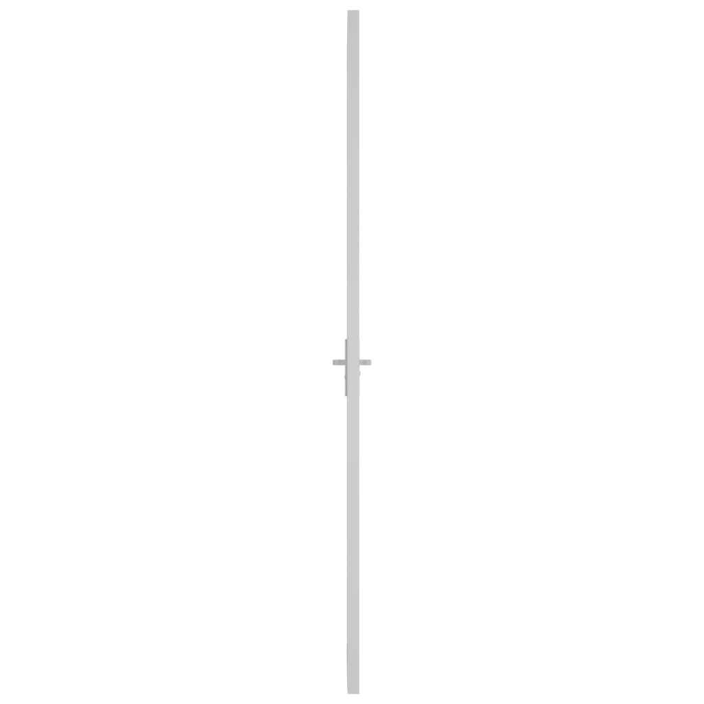 vidaXL Unutarnja vrata 102,5x201,5 cm bijela od ESG stakla i aluminija