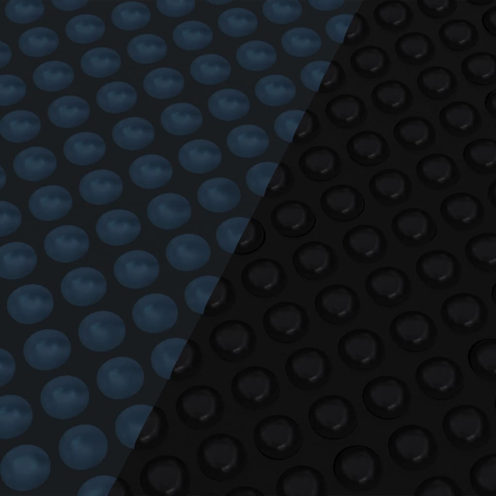 vidaXL Plutajući PE solarni pokrov za bazen 455 cm crno-plavi