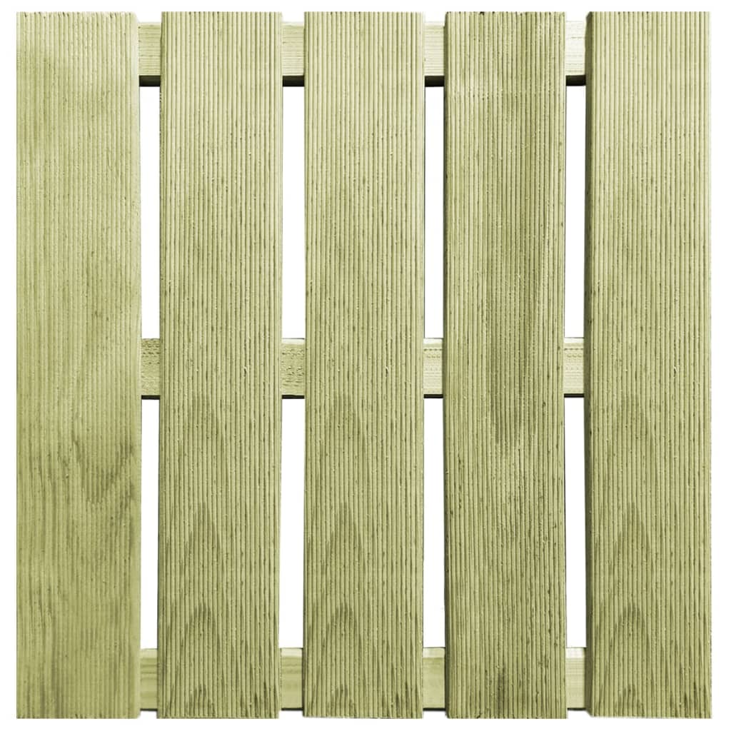 vidaXL Podne pločice 18 kom 50 x 50 cm drvene zelene