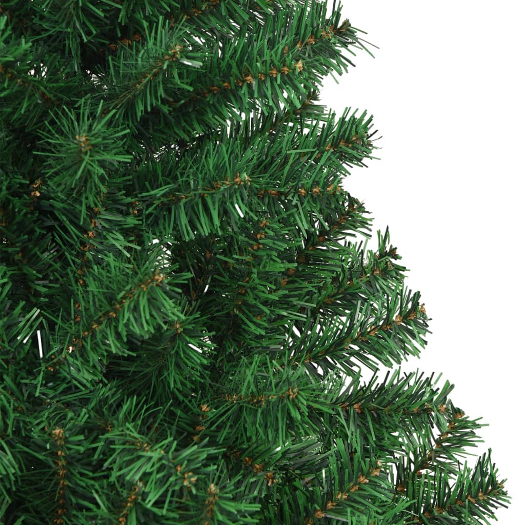 vidaXL Umjetno božićno drvce s gustim granama zeleno 180 cm PVC
