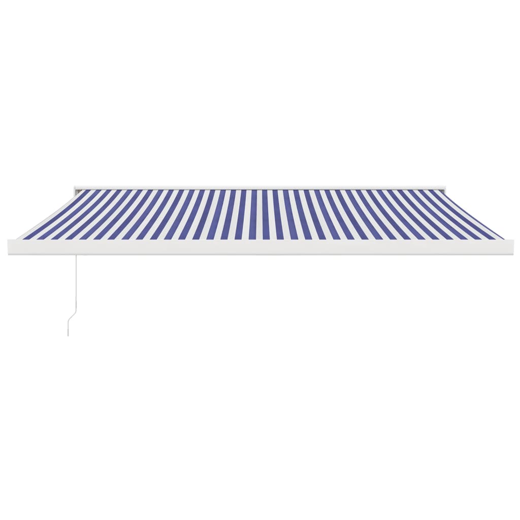 vidaXL Tenda na uvlačenje plavo-bijela 4,5x3 m od tkanine i aluminija