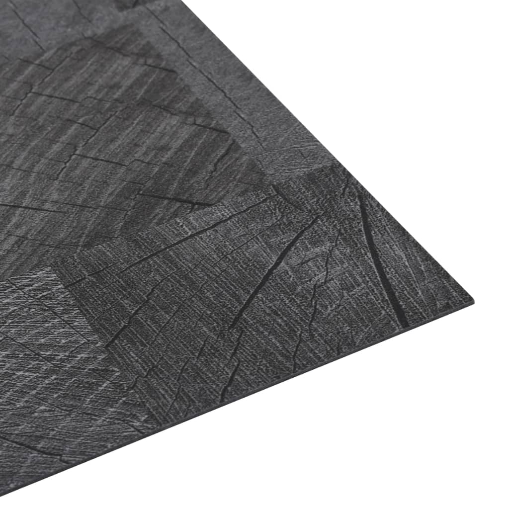 vidaXL Samoljepljive podne obloge od PVC-a 5,11 m² siva struktura drva