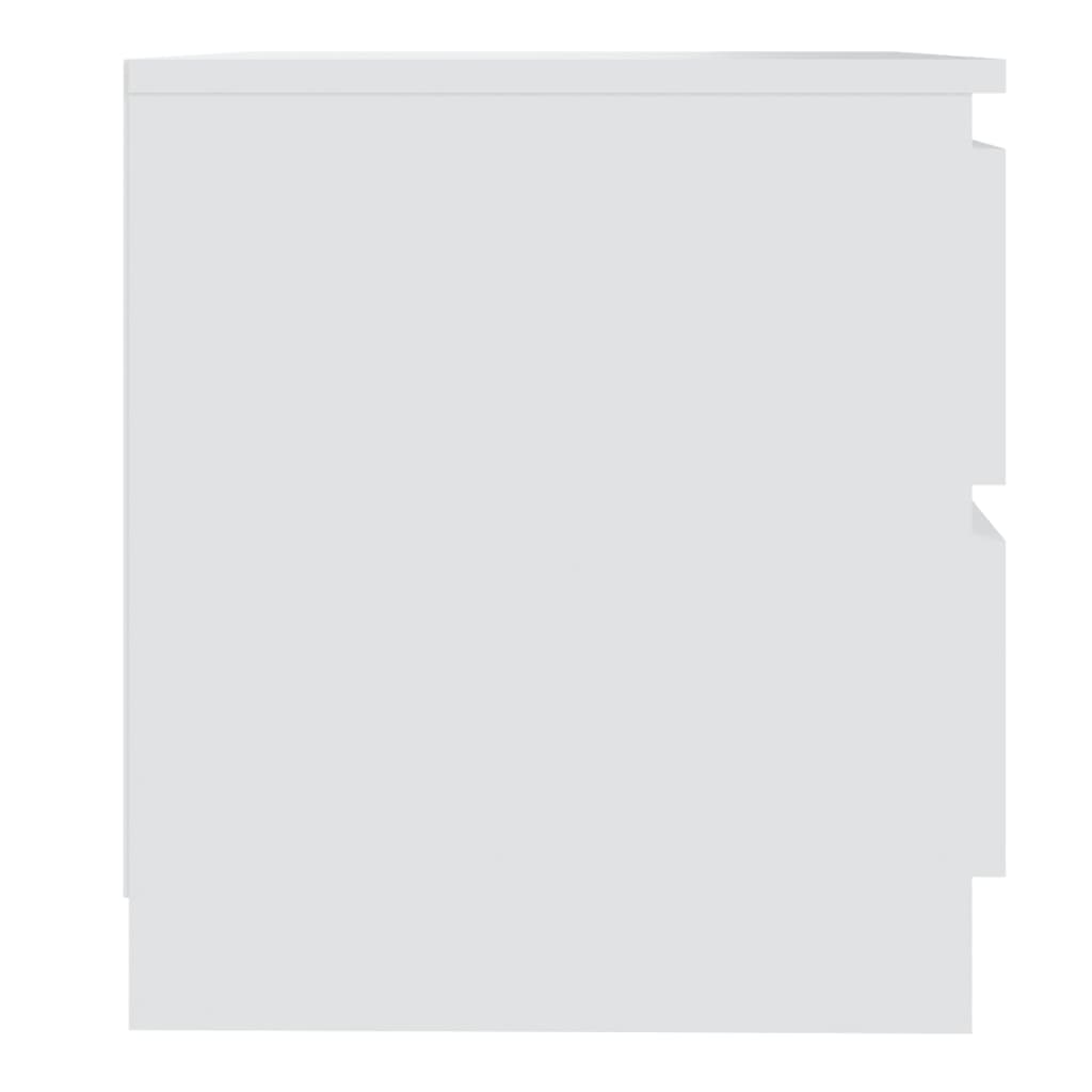vidaXL Noćni ormarić bijeli 50 x 39 x 43,5 cm od iverice
