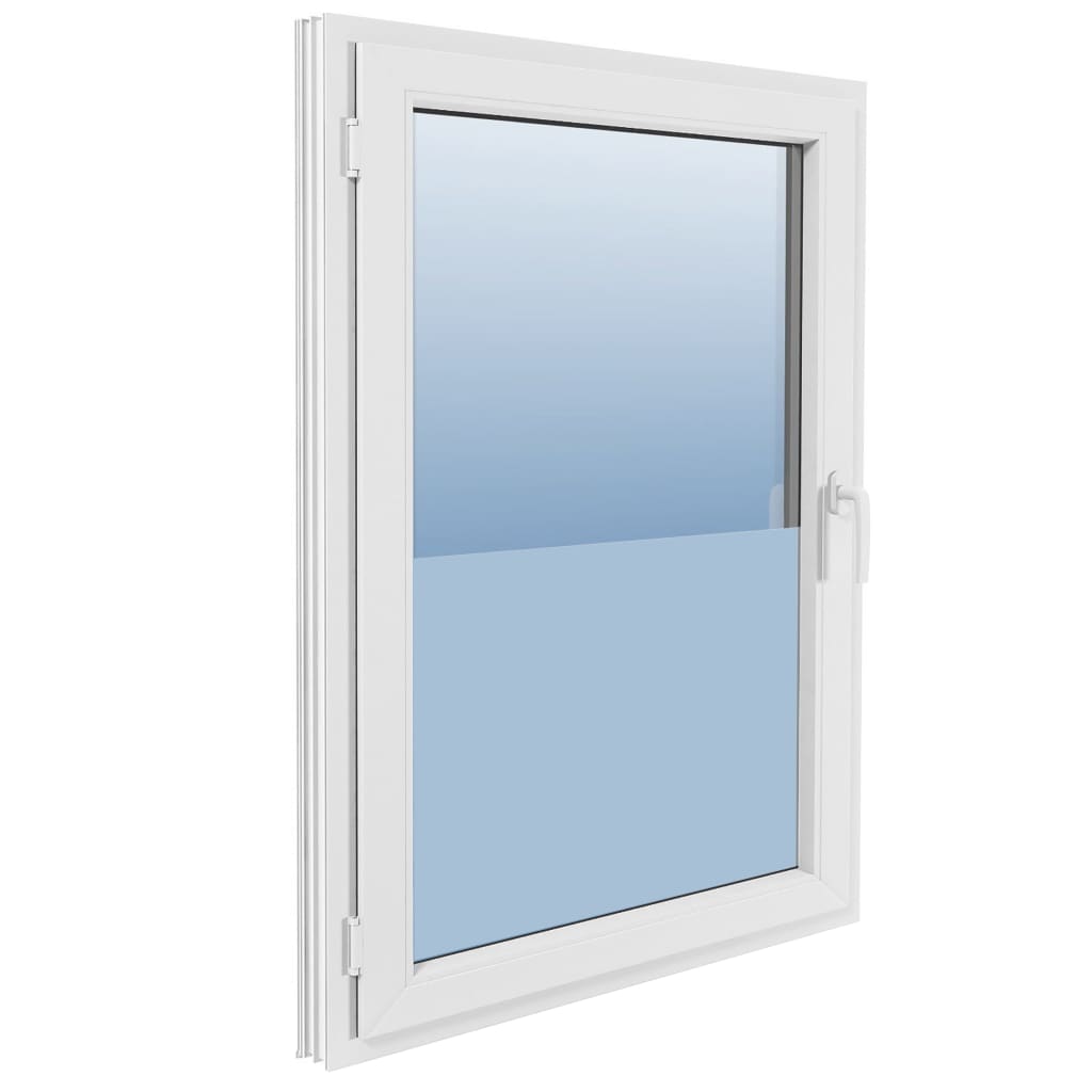 vidaXL Mutna prozorska folija za privatnost ljepljiva 0,9 x 5 m