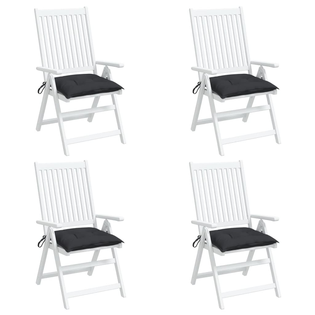 vidaXL Jastuci za stolice 4 kom crni 50 x 50 x 7 cm od tkanine Oxford