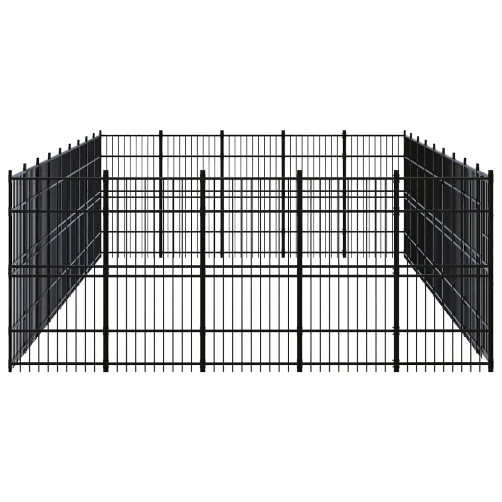 vidaXL Vanjski kavez za pse čelični 41,47 m²
