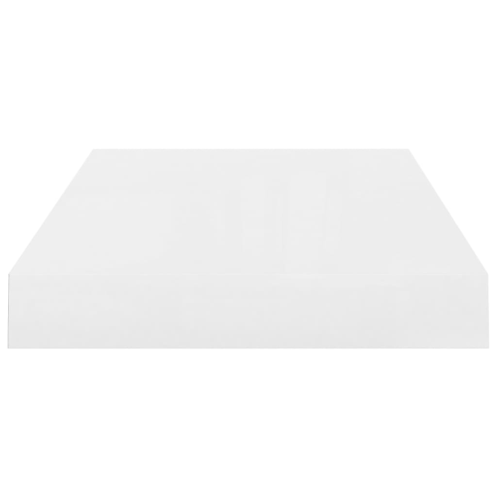 vidaXL Plutajuća zidna polica visoki sjaj bijela 40 x 23 x 3,8 cm MDF