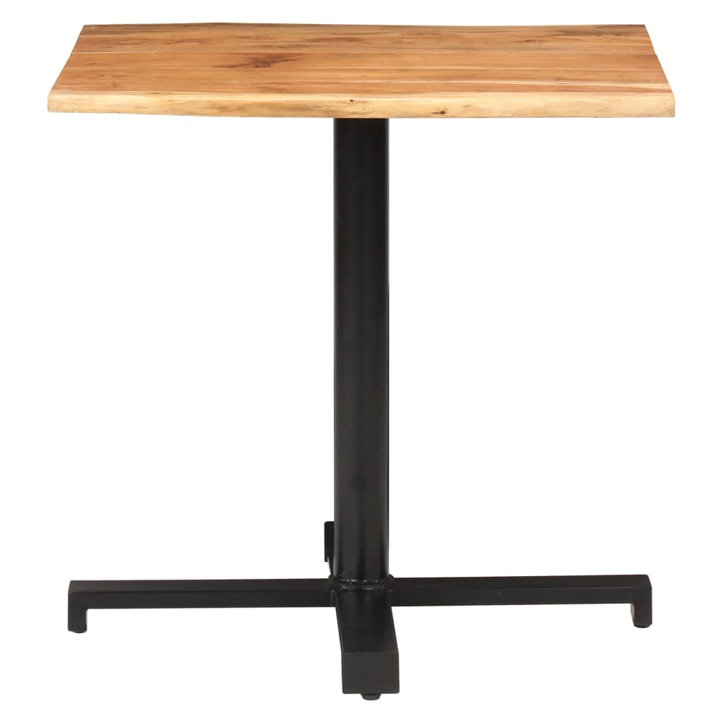 vidaXL Bistro stol sa živim rubovima 80x80x75 cm masivno drvo bagrema