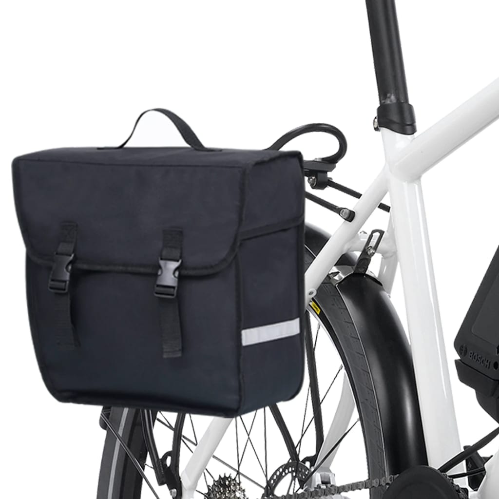 vidaXL Jednostruka torba za prtljagu bicikla vodootporna 21 L crna