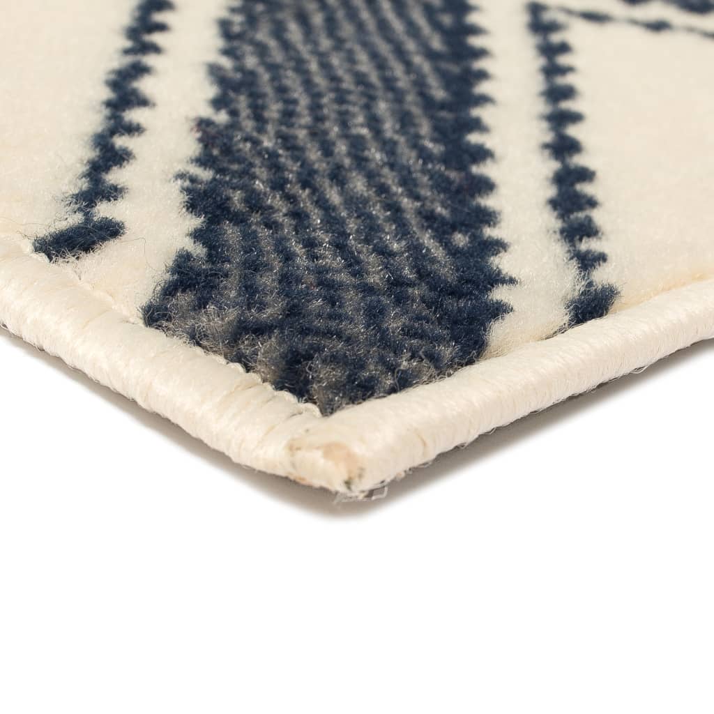 vidaXL Moderni tepih s cik-cak uzorkom 160 x 230 cm smeđi/crni/plavi