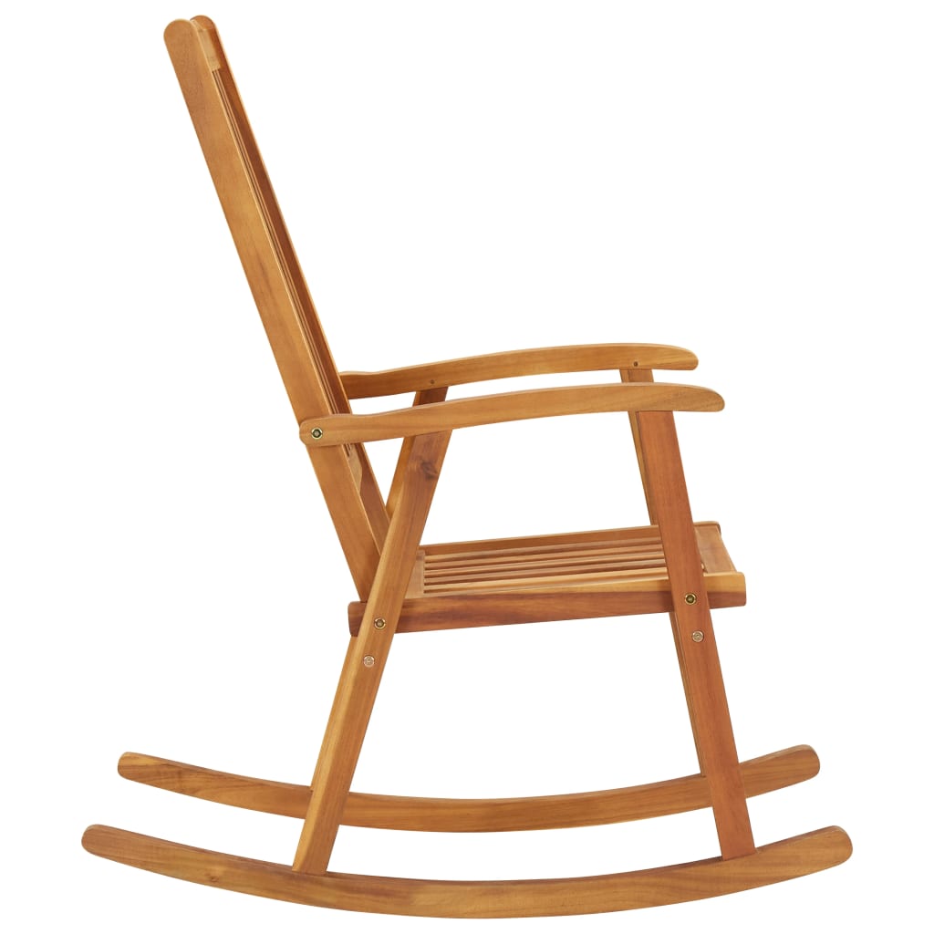 vidaXL Stolica za ljuljanje od masivnog bagremovog drva