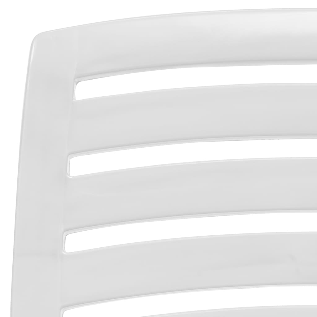 vidaXL Sklopive stolice za plažu 4 kom plastične bijele