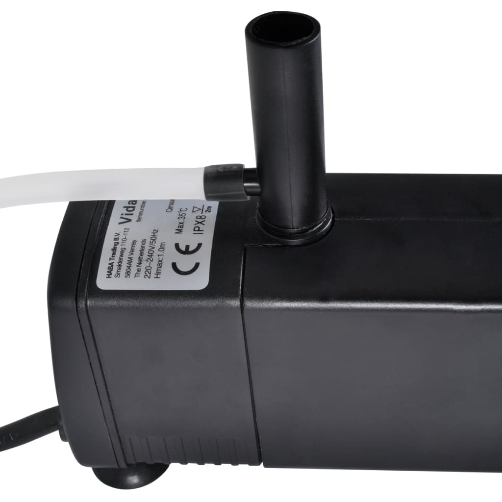 Filter pumpa za akvarij, s aktivnim ugljenom, 600 L/h