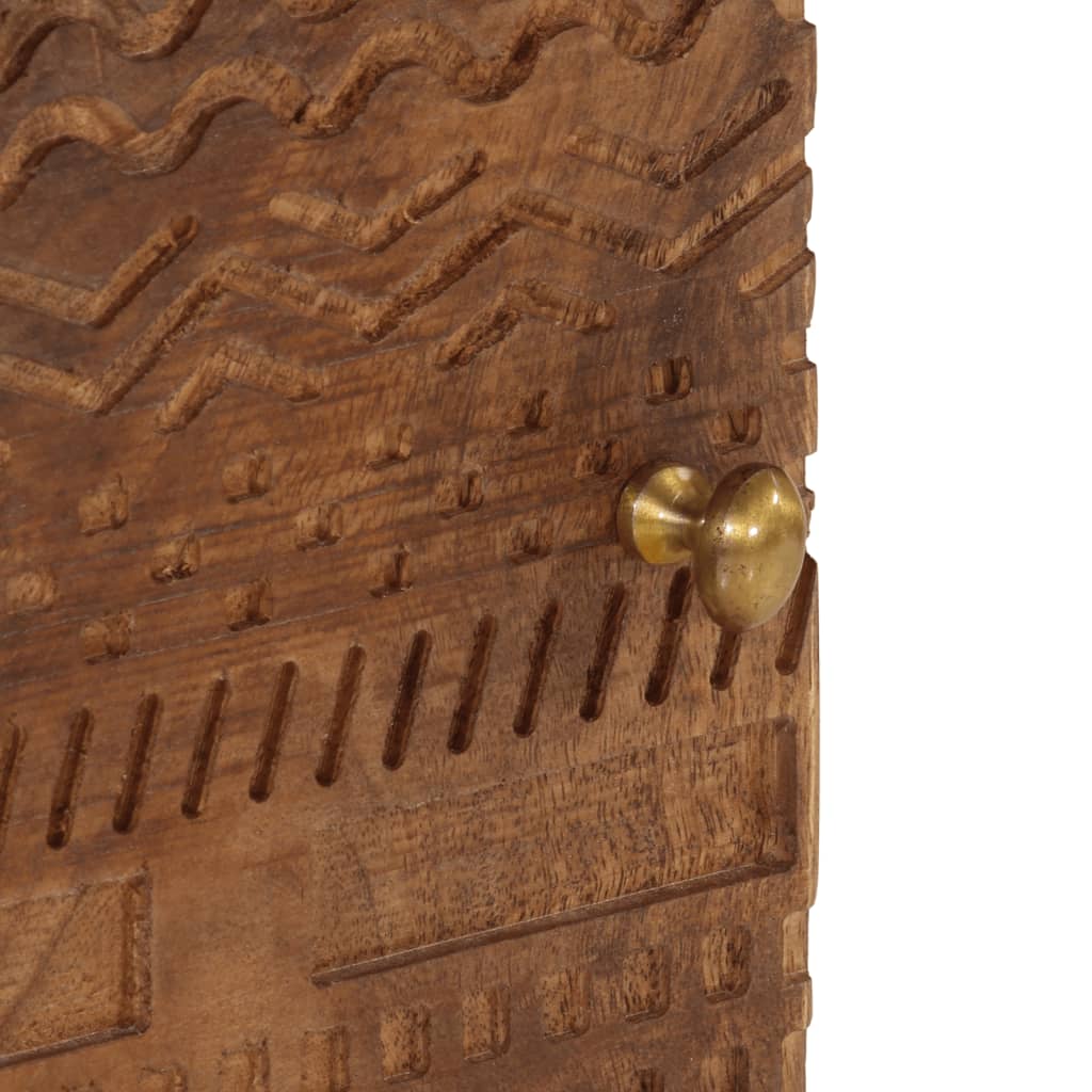 vidaXL Noćni ormarić 40 x 30 x 50 cm od masivnog drva manga i željeza