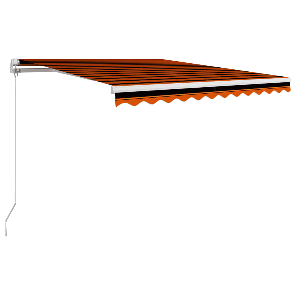 vidaXL Tenda na ručno uvlačenje 300 x 250 cm narančasto-smeđa