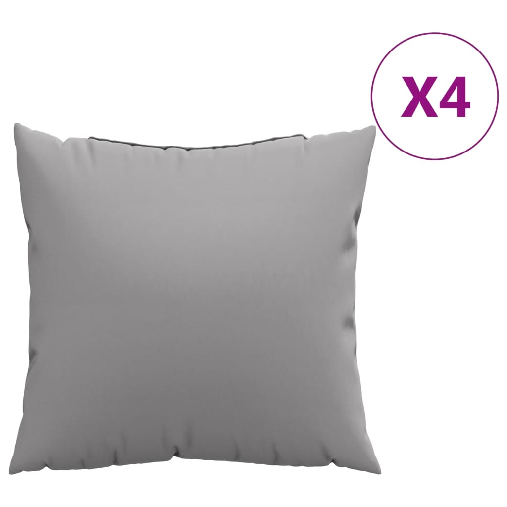 vidaXL Ukrasni jastuci 4 kom sivi 60 x 60 cm od tkanine