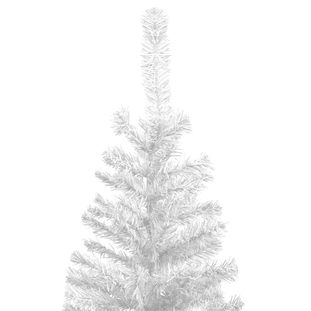 vidaXL Umjetno osvijetljeno božićno drvce L 240 cm bijelo
