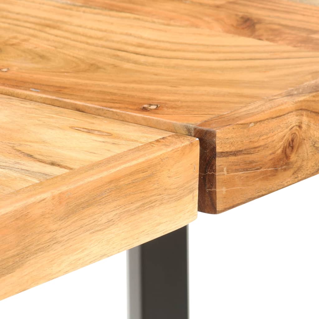 vidaXL Barski stol 180 x 70 x 107 cm masivno bagremovo drvo