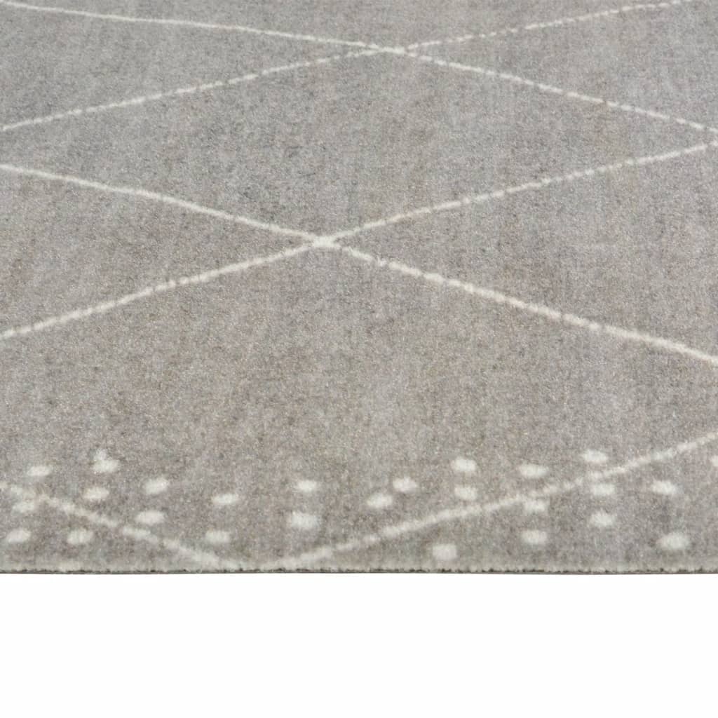 vidaXL Kuhinjski tepih perivi s uzorkom rombova 45 x 150 cm baršunasti