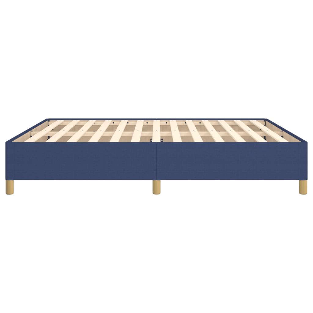 vidaXL Okvir za krevet s oprugama plavi 160x200 cm od tkanine