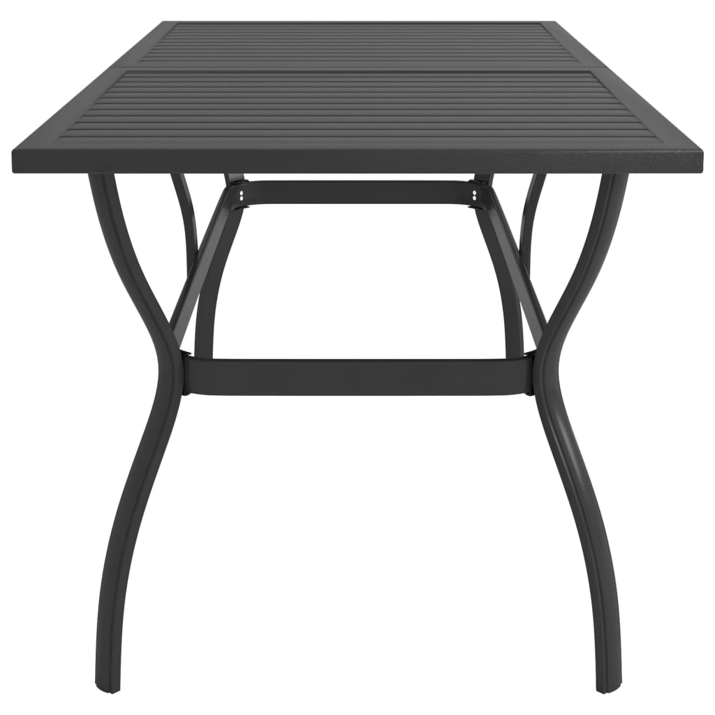 vidaXL Vrtni stol antracit 140 x 80 x 72 cm čelični