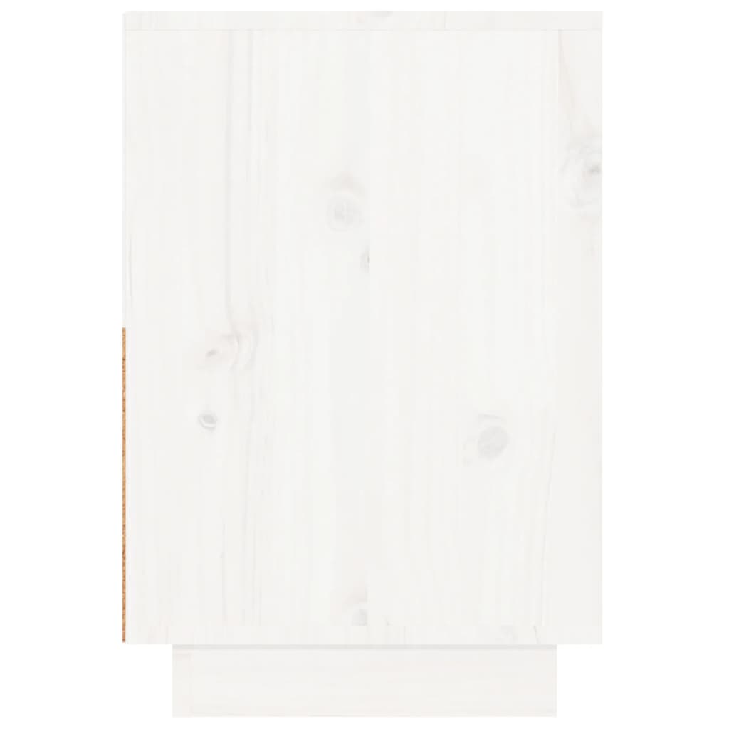 vidaXL Noćni ormarići 2 kom bijeli 60x34x51 cm od masivne borovine