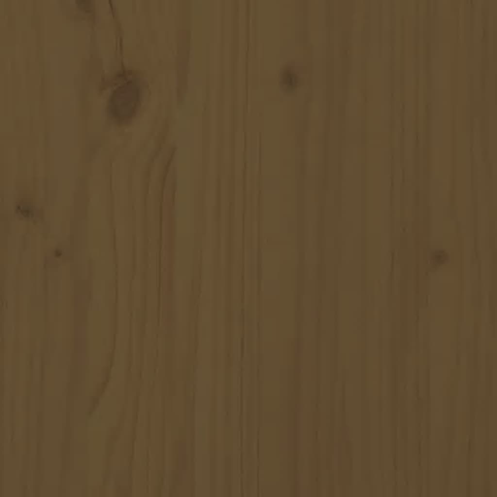 vidaXL Komoda smeđa boja meda 110,5 x 35 x 80 cm od masivne borovine