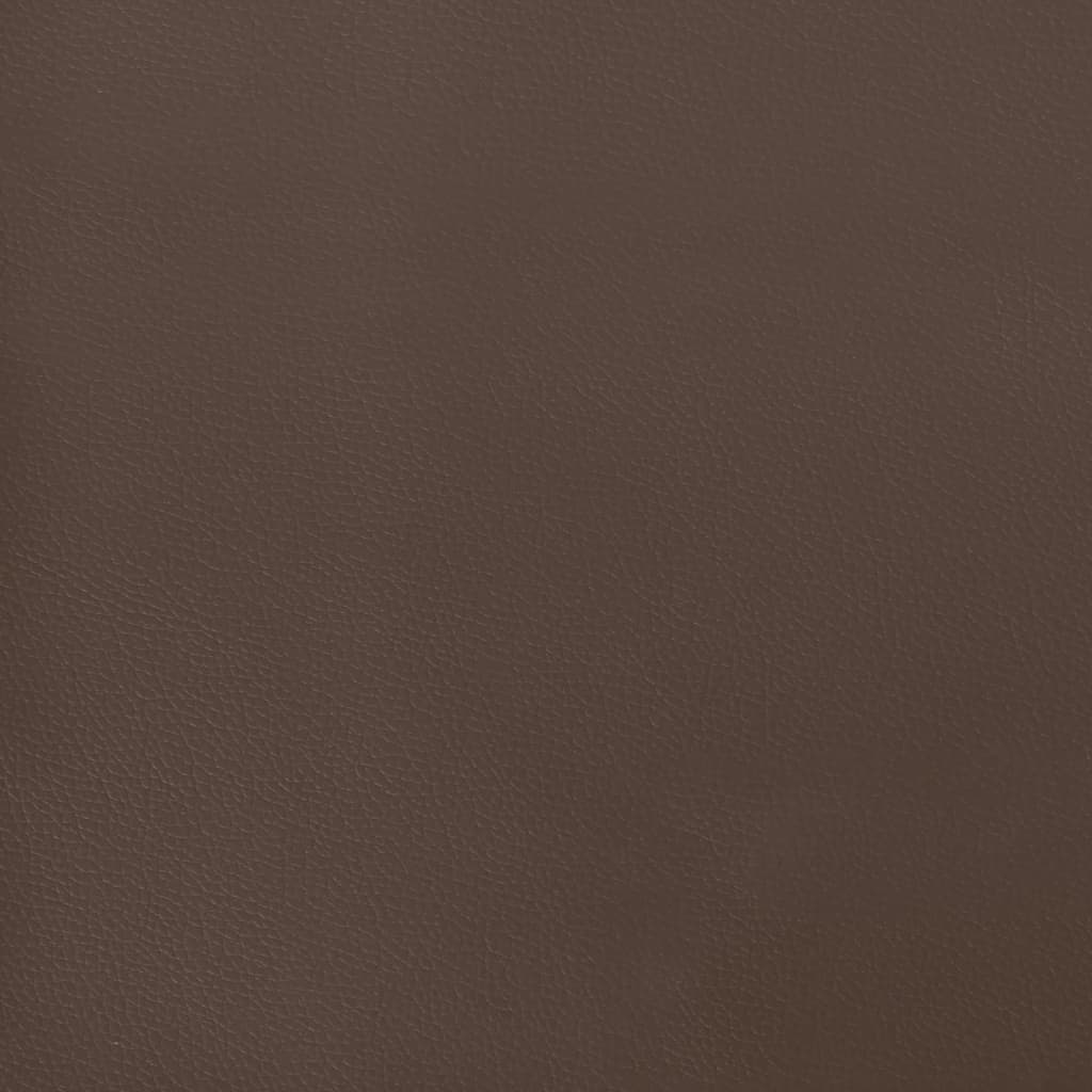 vidaXL Madrac s džepičastim oprugama smeđi 120x200x20 cm umjetne kože