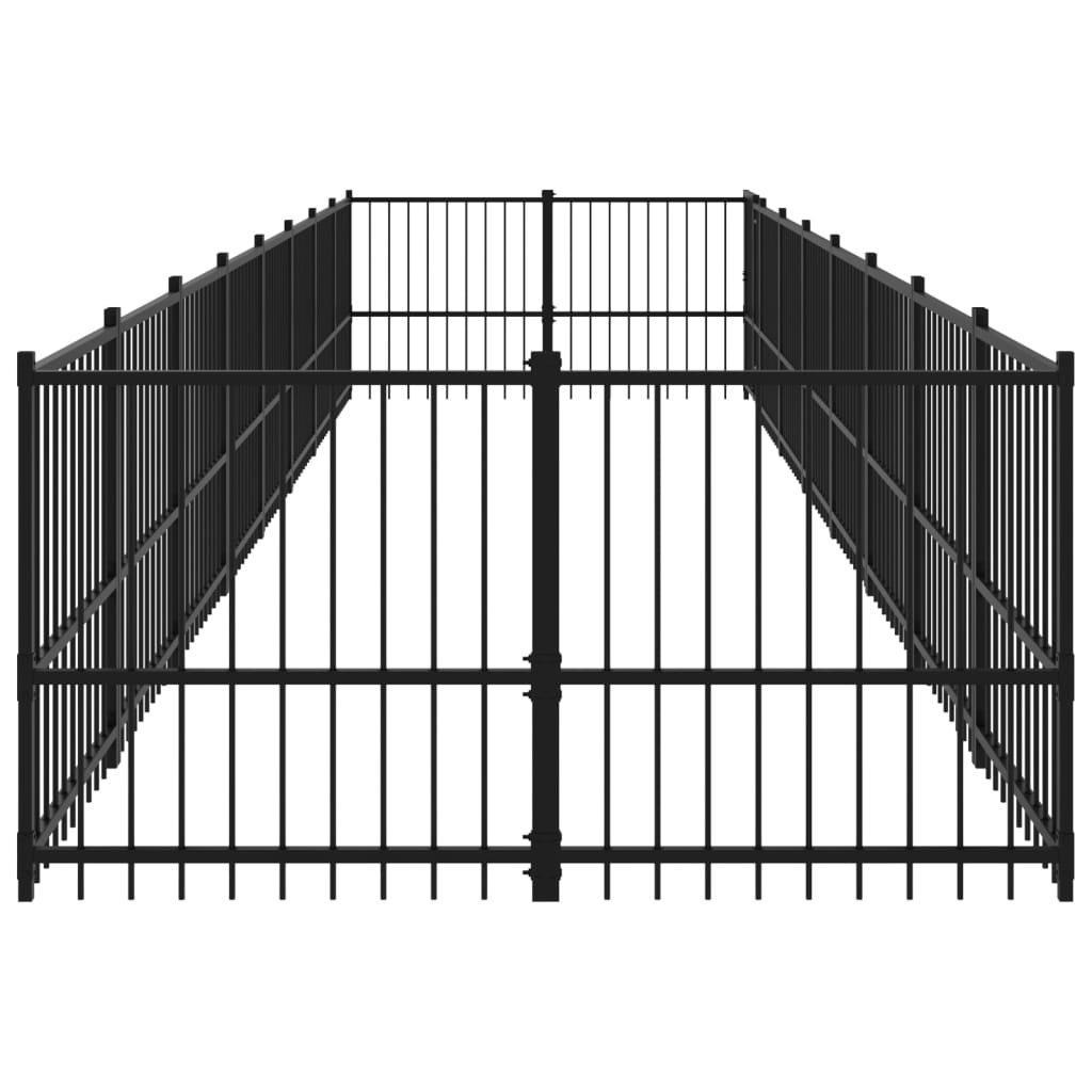vidaXL Vanjski kavez za pse čelični 15,02 m²