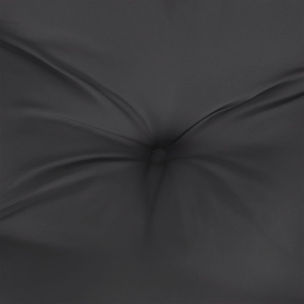 vidaXL Jastuk za palete crni 60 x 61,5 x 10 cm od tkanine