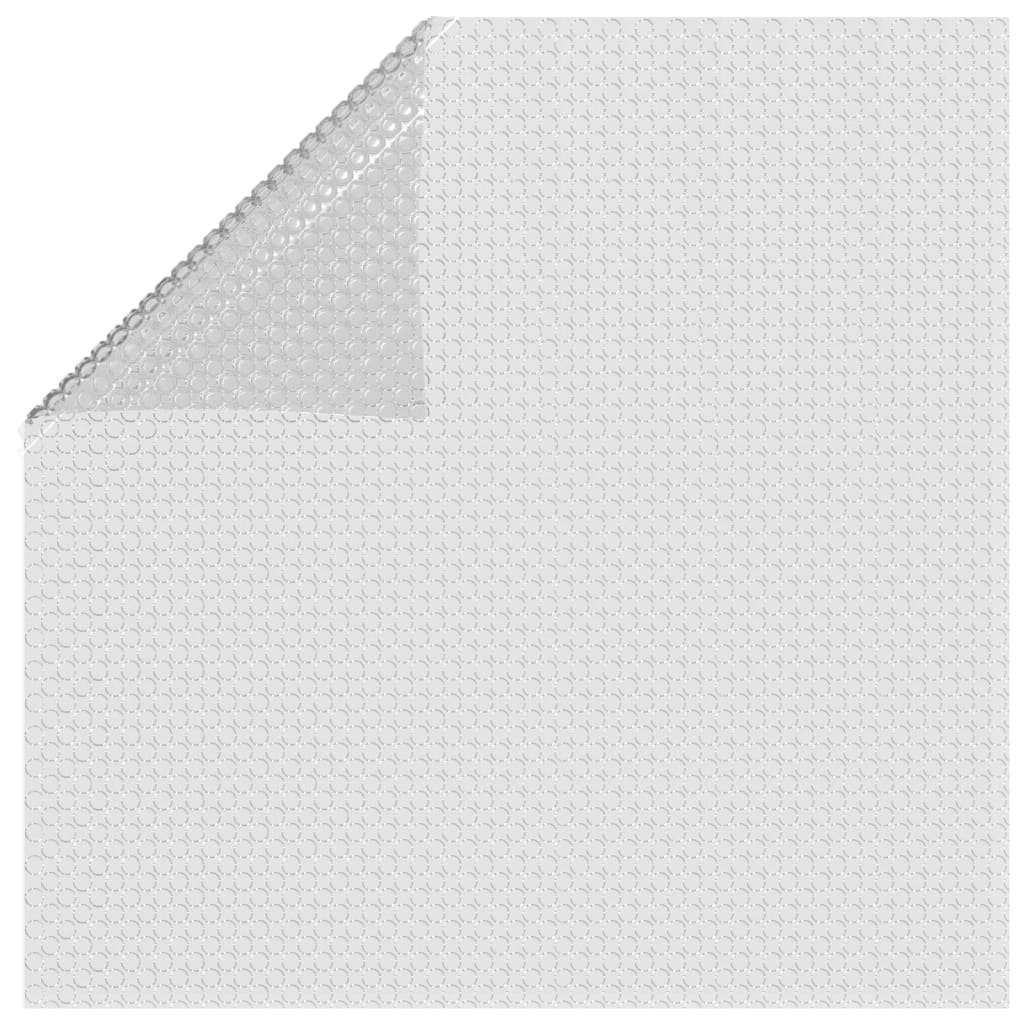 vidaXL Plutajući PE solarni pokrov za bazen 975 x 488 cm sivi