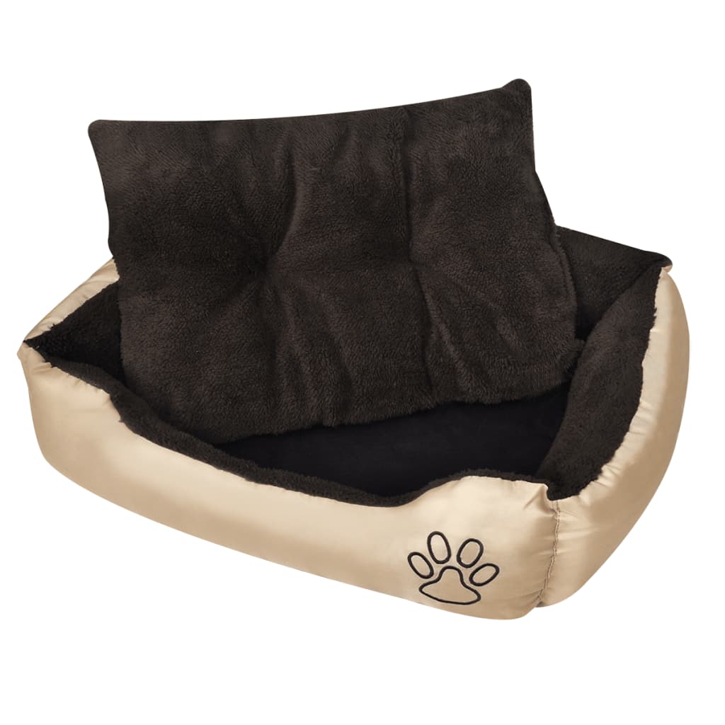 vidaXL Topli krevet za pse s podstavljenim jastukom M
