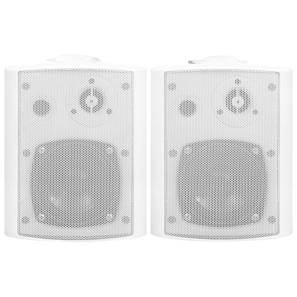 vidaXL Zidni stereo zvučnici 2 kom bijeli unutarnji/vanjski 80 W